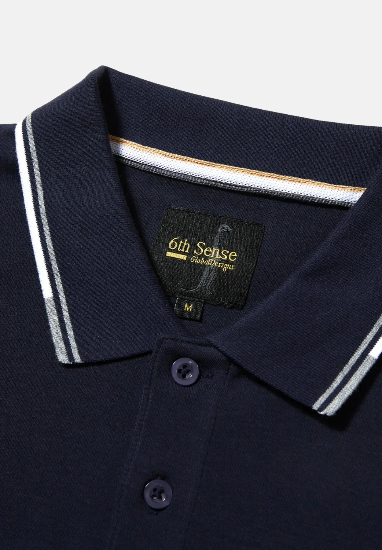 6TH SENSE Astonish Short Sleeve Polo Shirt - Navy - Image 3