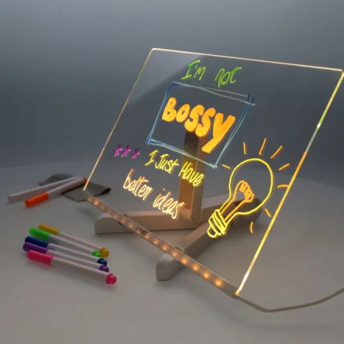 Acrylic LED Notice Board - 20cm x 30cm - Image 2