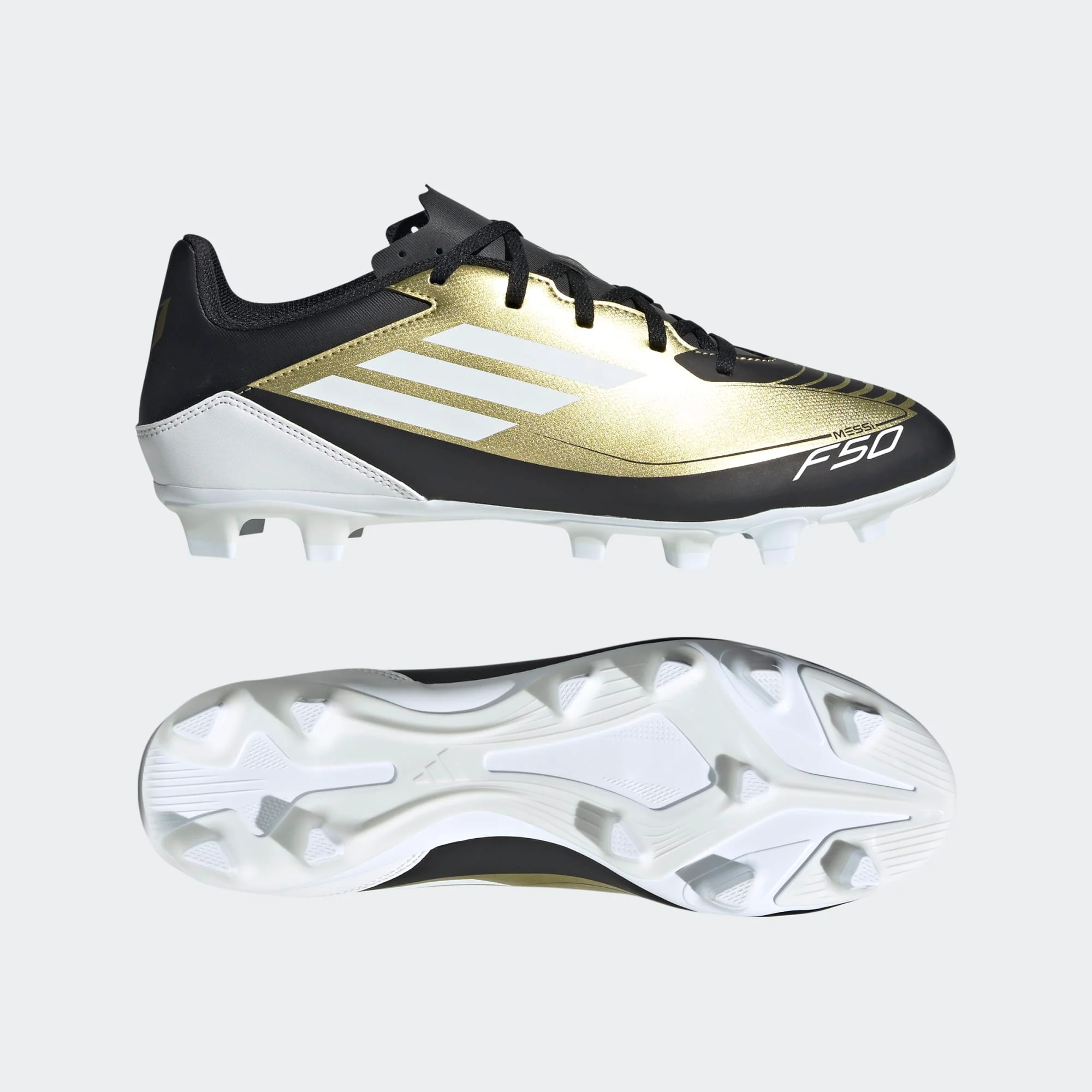 ADIDAS : F50 Club Predator Flexible Ground Messi Football Boots - Gold - Image 4