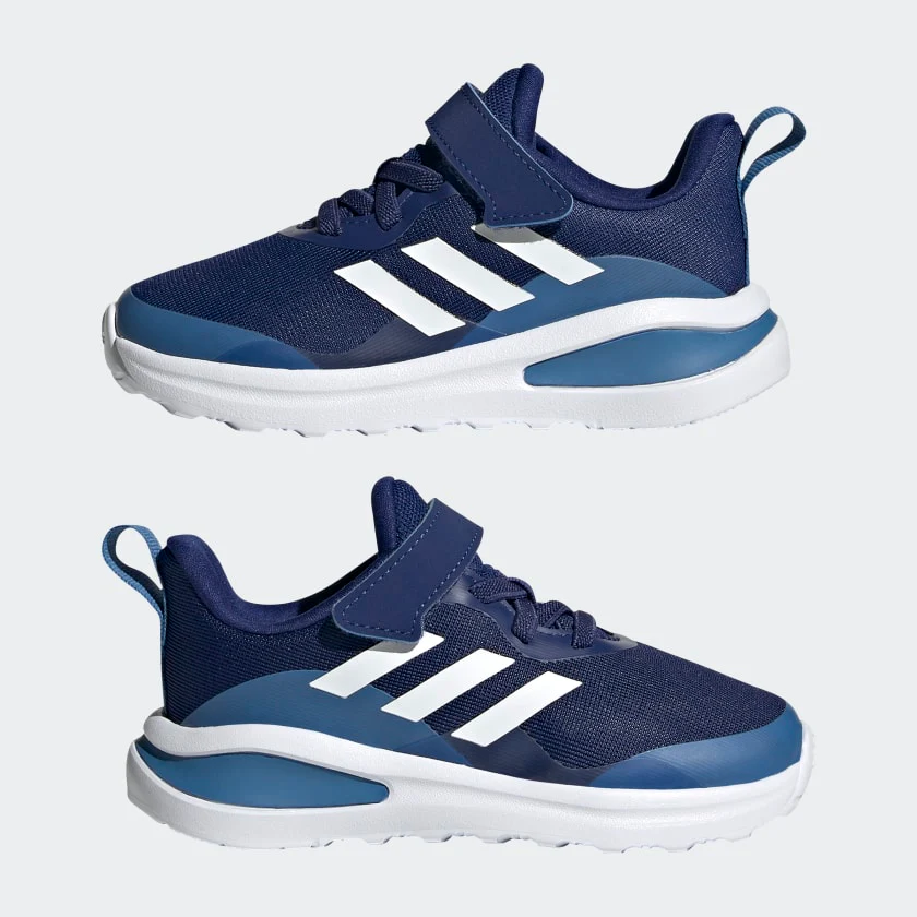ADIDAS Kids Fortarun Elastic Lace Top Shoes - Blue - Image 3