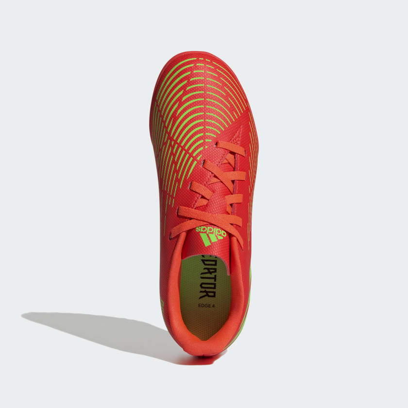 ADIDAS Kids Predator Edge.4 Turf Soccer Shoes - Orange - Image 4