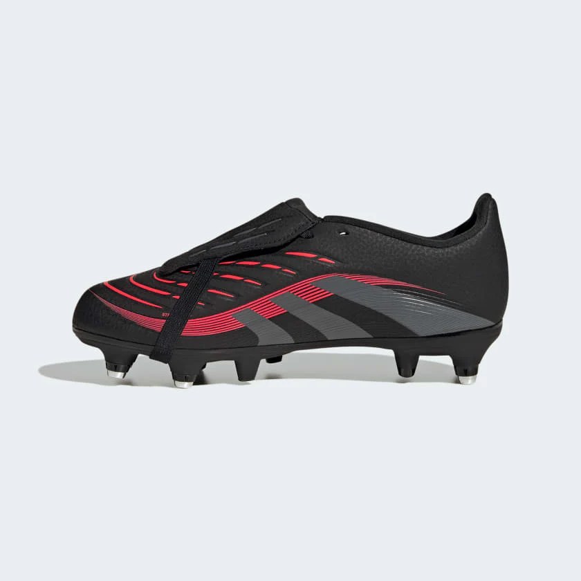 ADIDAS Kids Predator League Fold-Over Tongue Soft Ground Boots - Black - Image 3