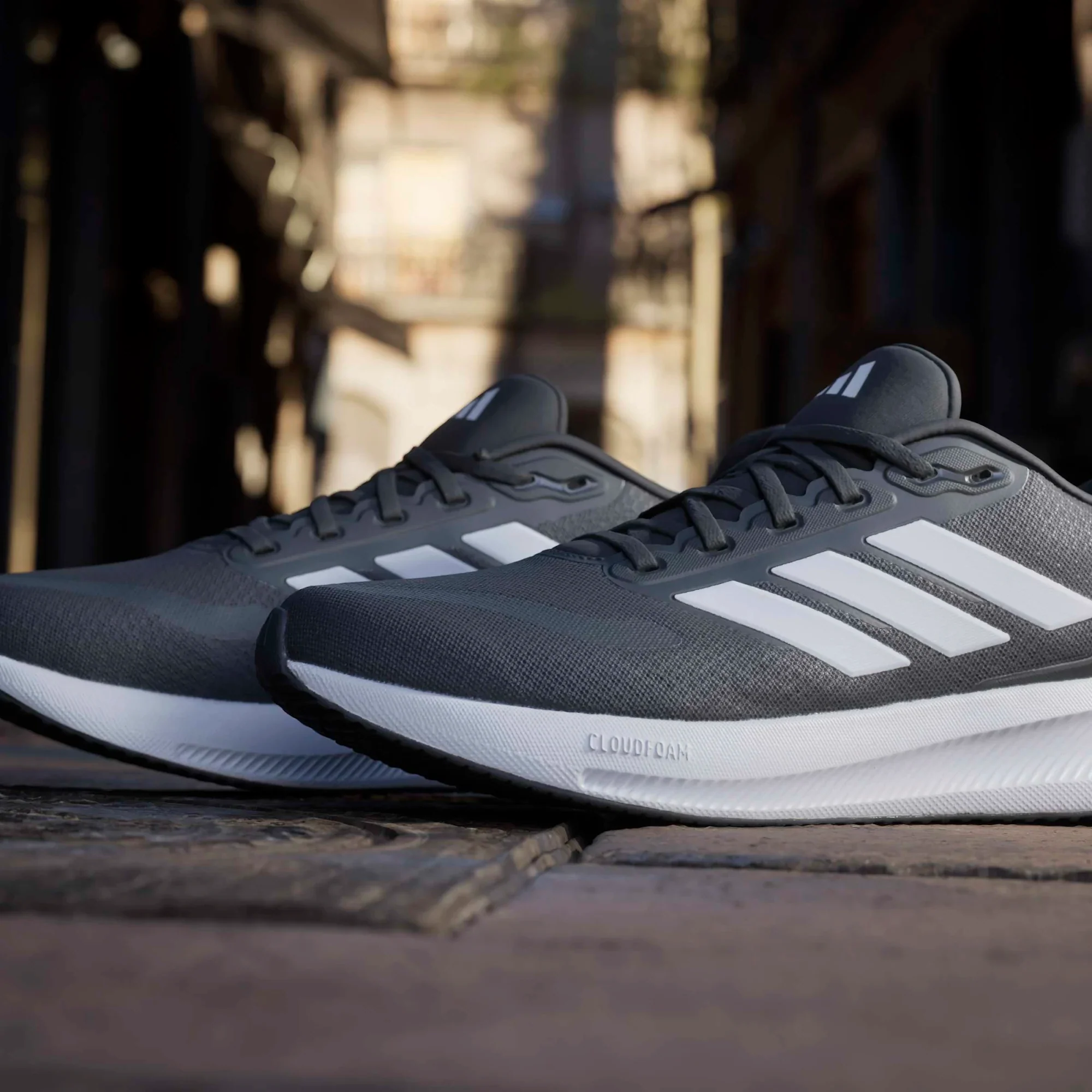 ADIDAS Men's Runfalcon 5 Wide Running Shoes - Black - Image 12