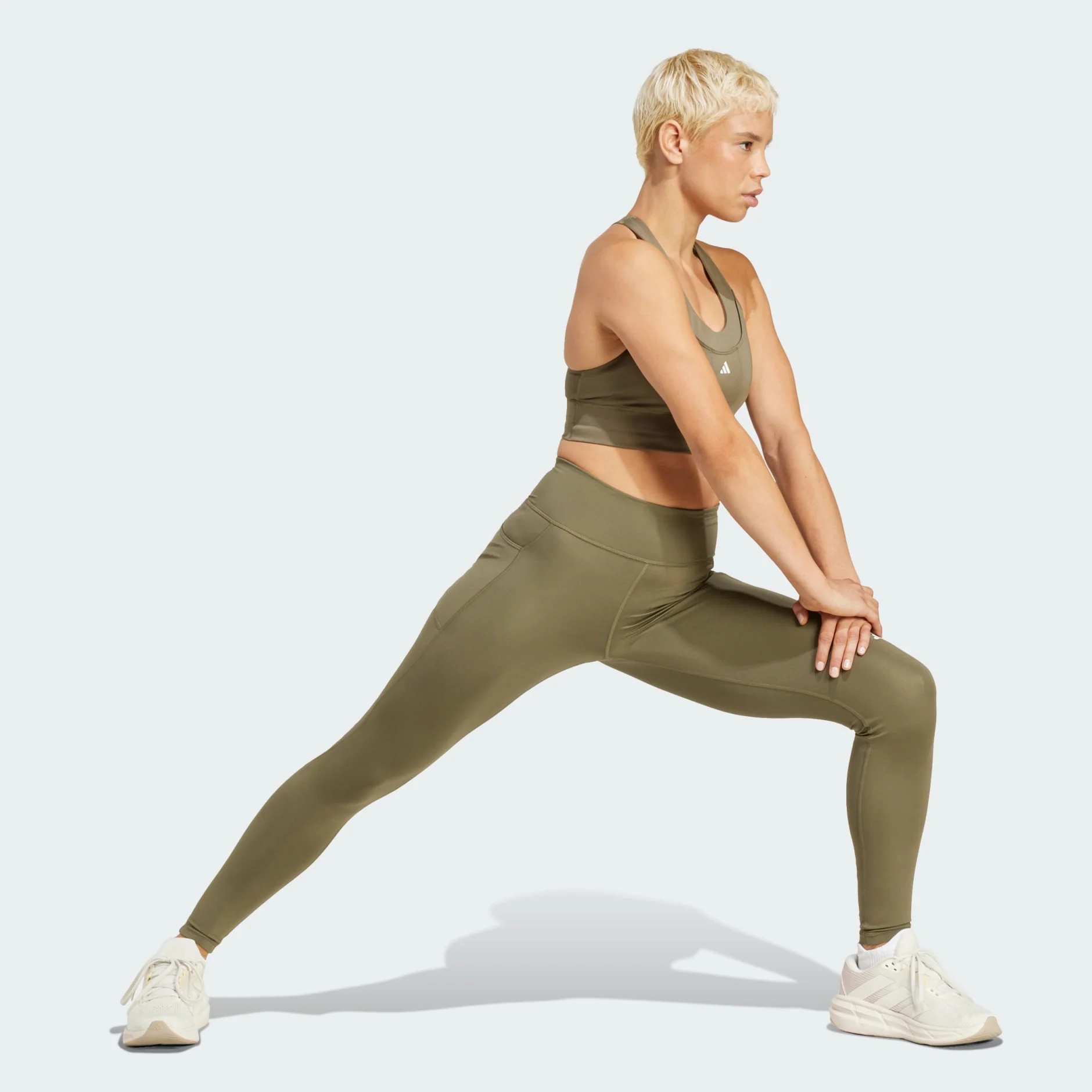 ADIDAS Own The Run Full Length Leggings - Green - Image 4