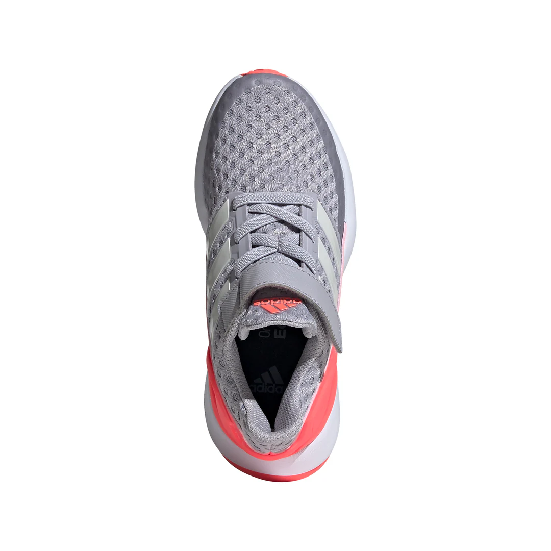 ADIDAS Girl's Rapida EL Running Shoes - Grey/Pink - Image 5