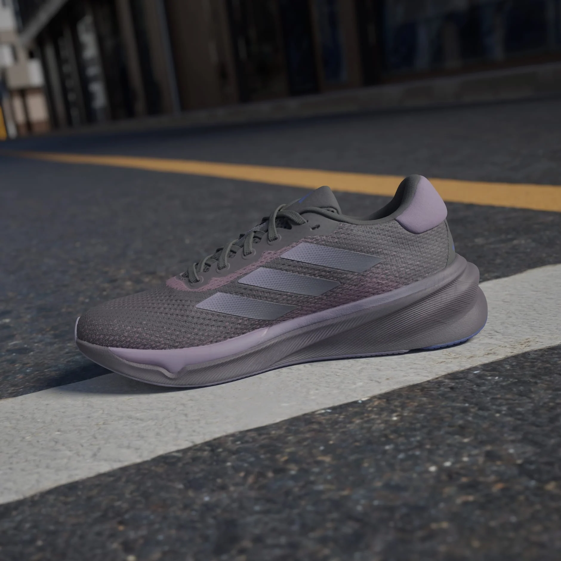 ADIDAS Supernova Stride Women's Running Shoes - Black/Purple - Image 4