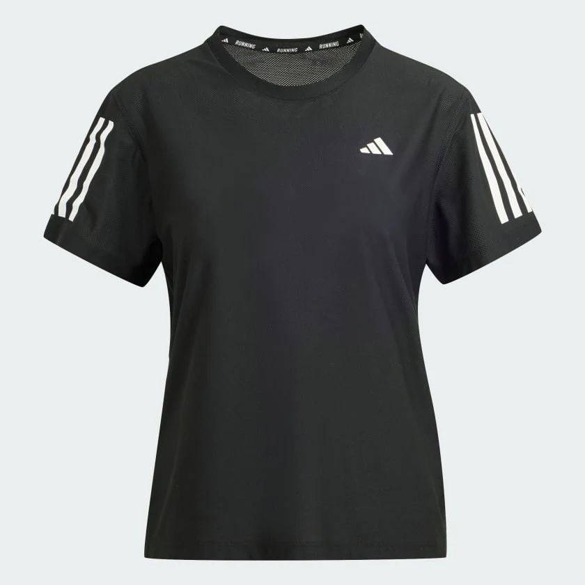 ADIDAS Women's Own The Run T-Shirt - Black - Image 7