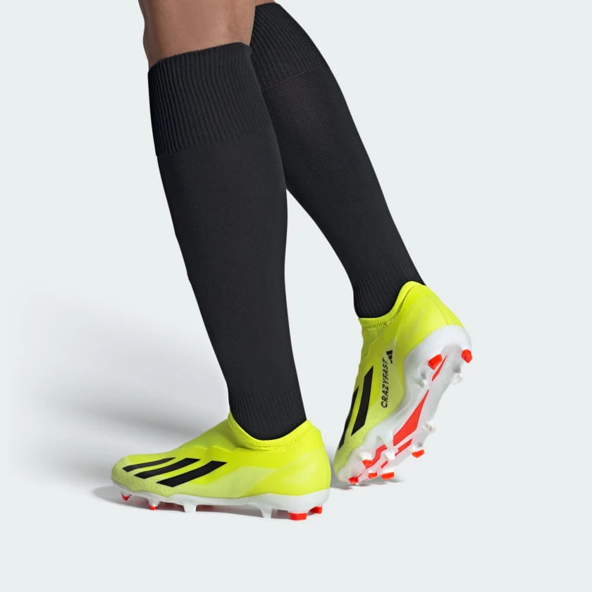 ADIDAS : X Crazyfast League Laceless Firm Ground Football Boots - Image 3