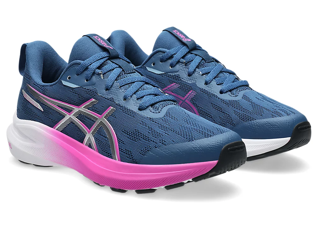 ASICS GT-1000 14 Girl's GS Runners - Navy/Pink | 1014A382 402 - Image 2