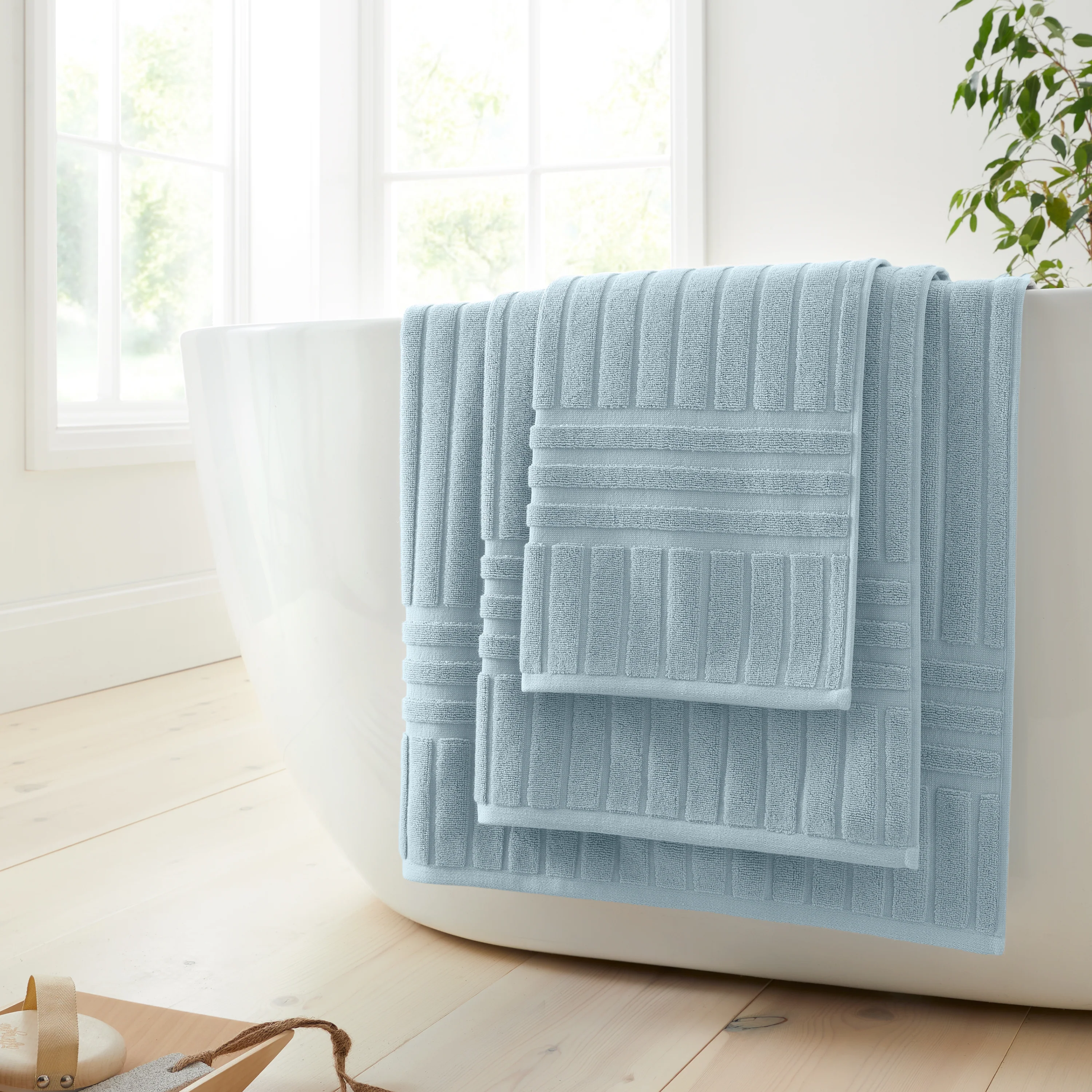 BIANCA Hotel 100% Cotton Towel Collection - Blue (Available in 3 Sizes)
