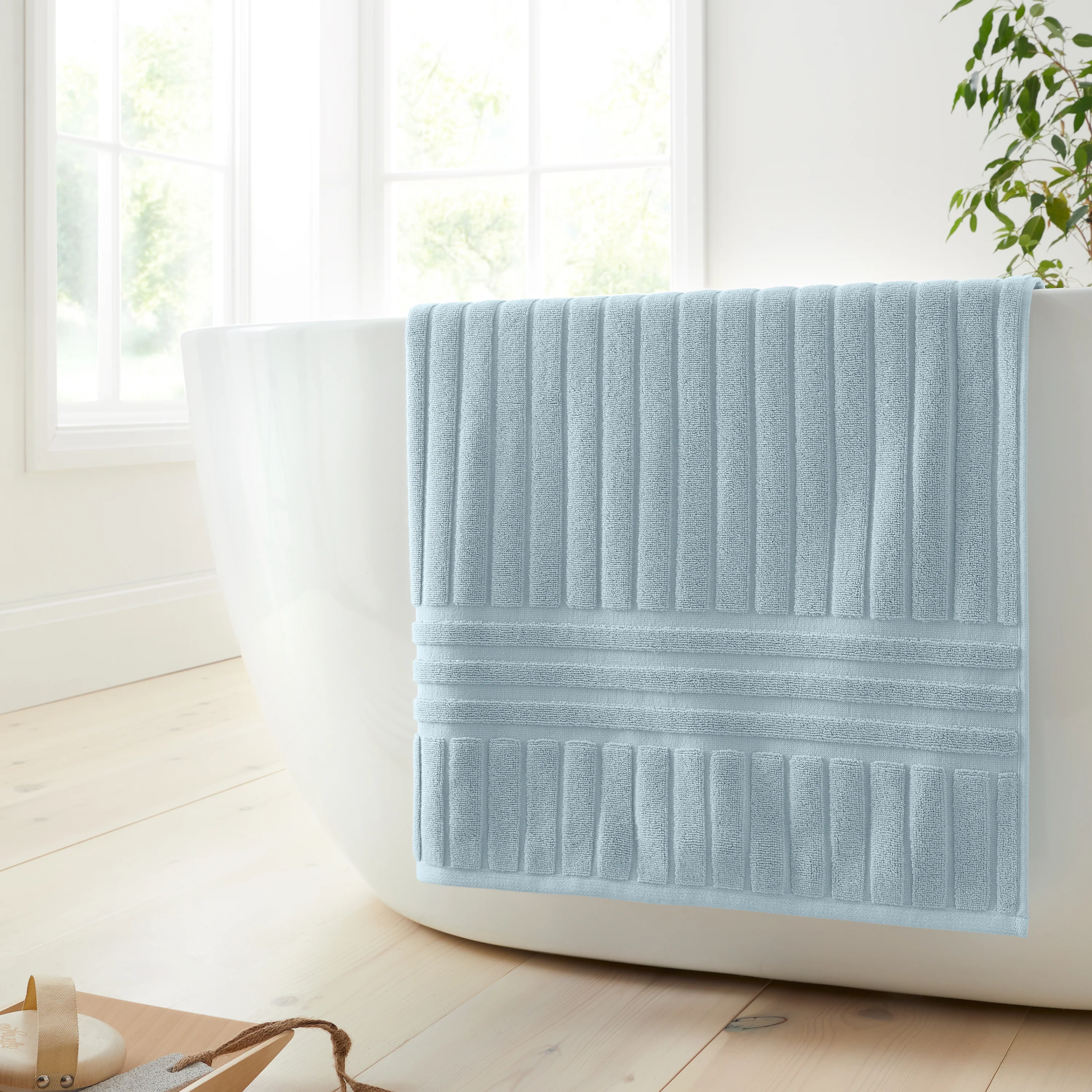 BIANCA Hotel 100% Cotton Towel Collection - Blue (Available in 3 Sizes) - Image 2