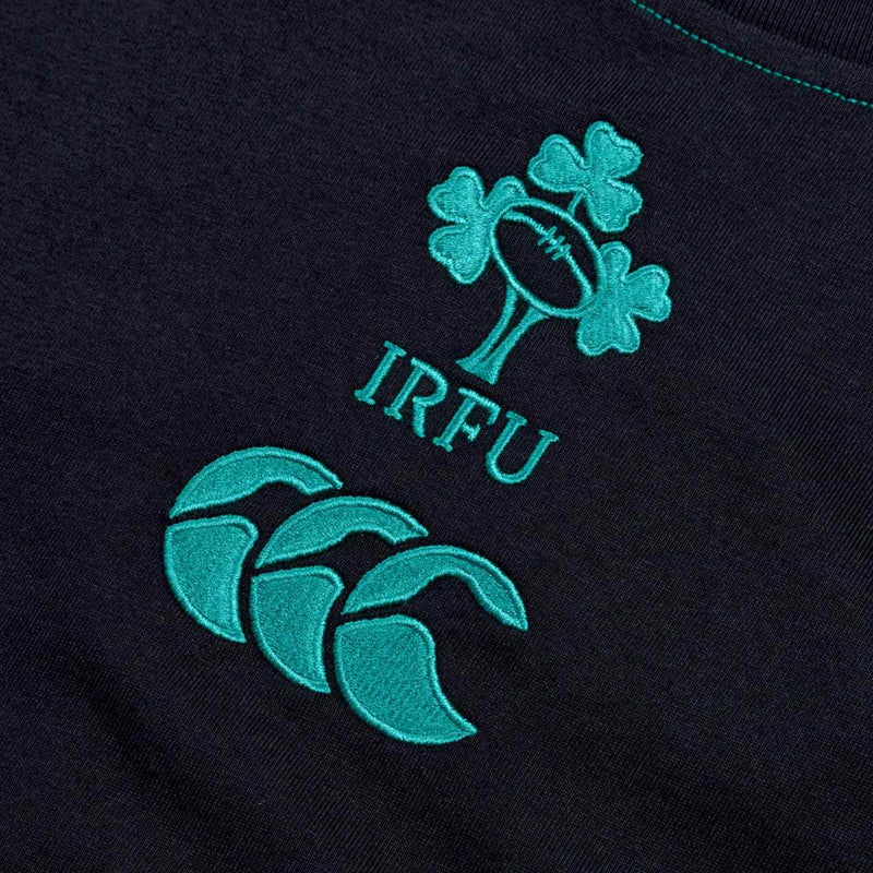 CANTERBURY IRFU Rugby Ireland 2024/25 Team Cotton T-Shirt - Black - Image 3