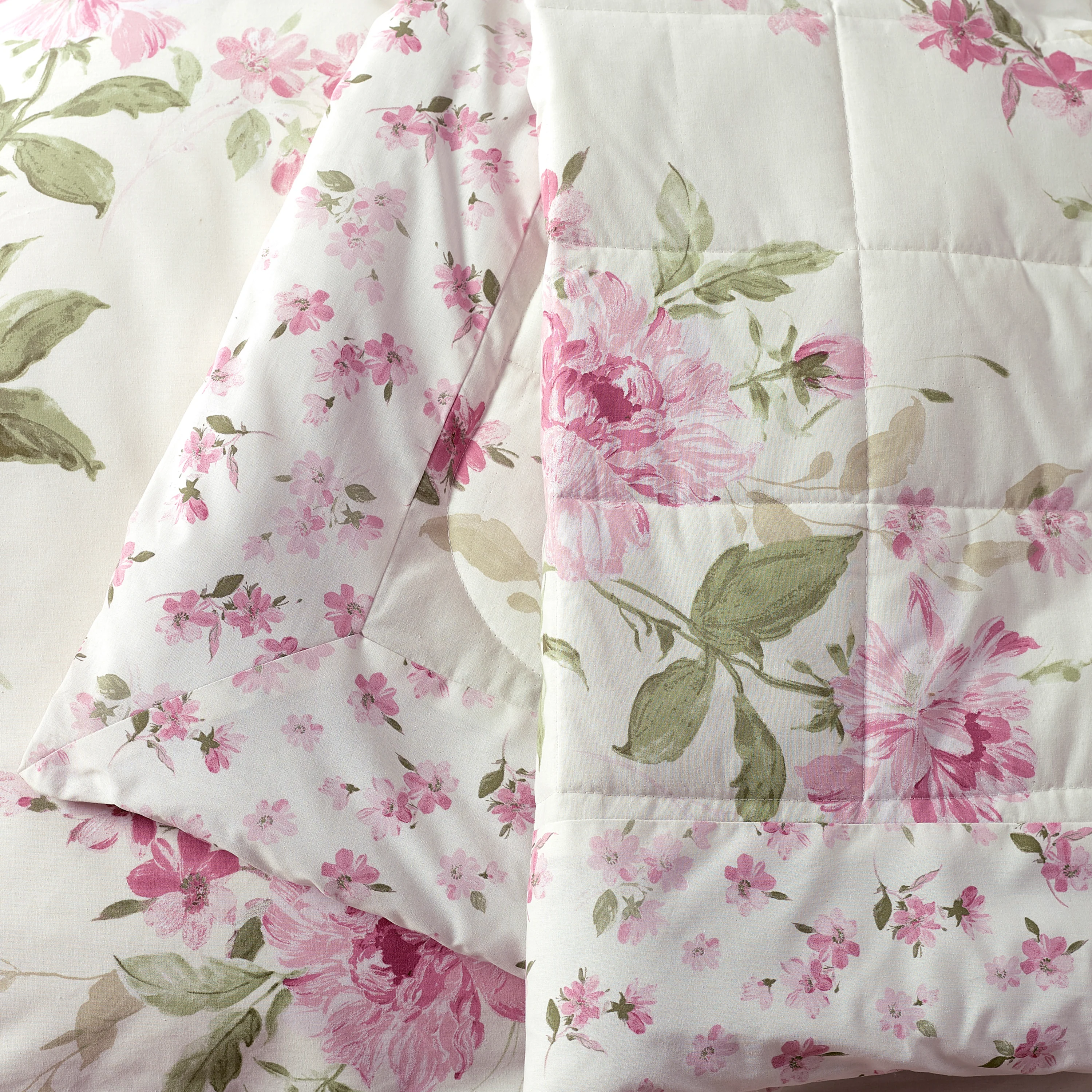 CATHERINE LANSFIELD Avebury Floral Bedspread 220x230cm - Cream - Image 2