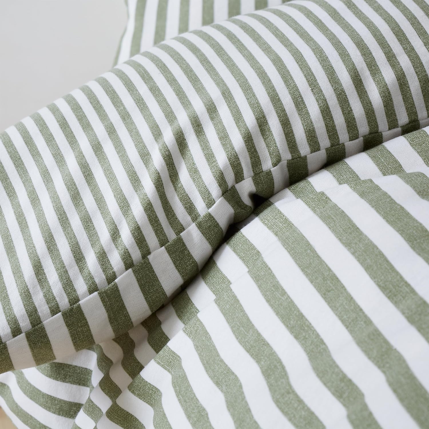 CATHERINE LANSFIELD Brushed Cotton Stripe Reversible Duvet Cover Set - Image 4