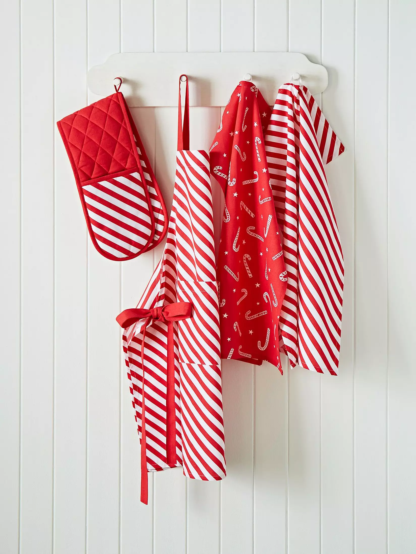 CATHERINE LANSFIELD Christmas Candy Cane Apron - Image 3