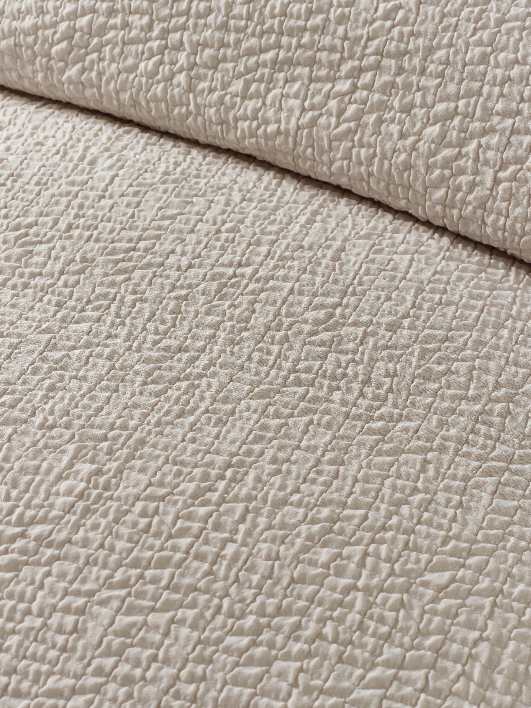 CATHERINE LANSFIELD Crinkle Seersucker Duvet Set - Natural - Image 4