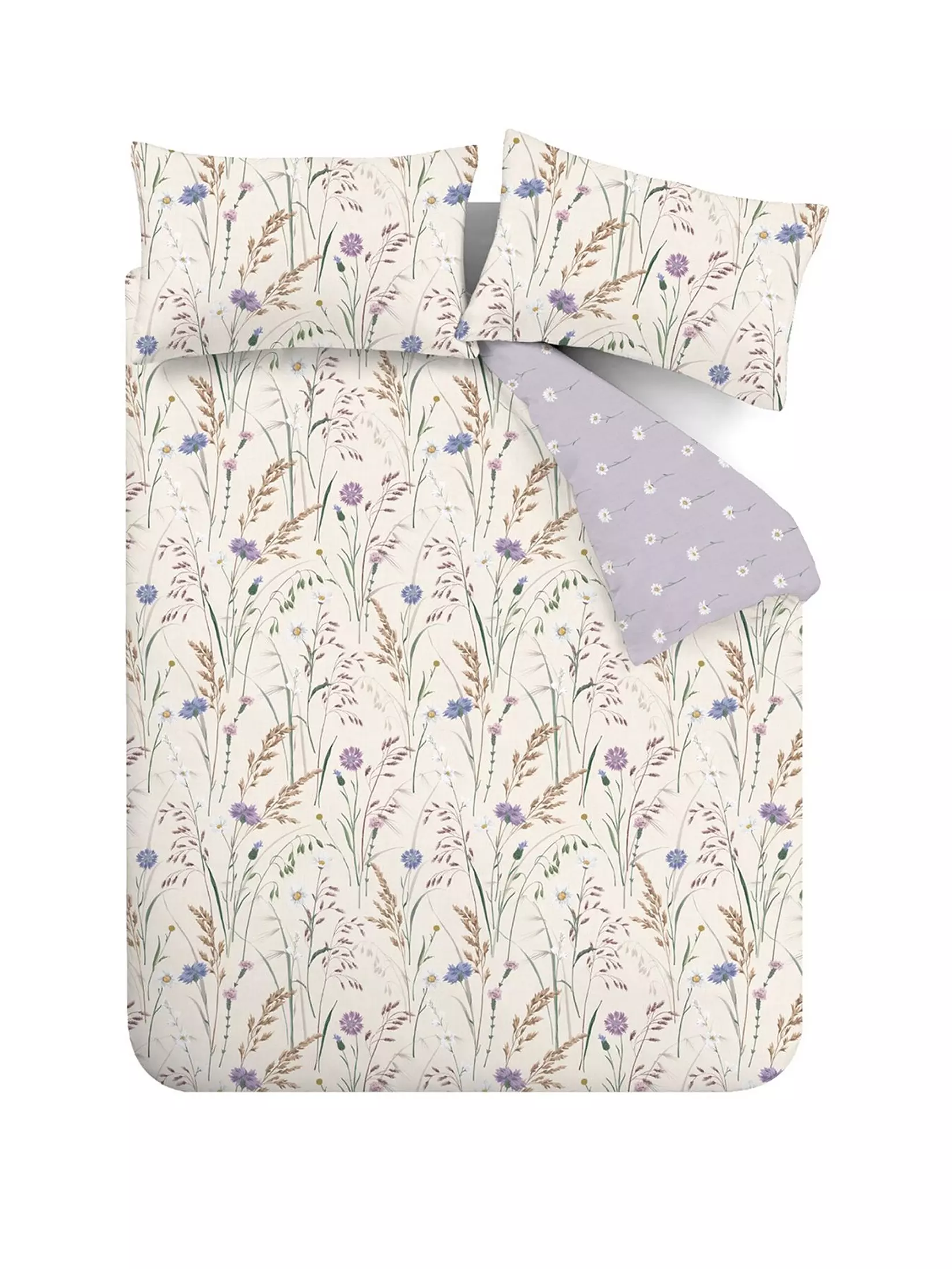 CATHERINE LANSFIELD Grasmere Floral Reversible Duvet Cover Set - Lilac - Image 6
