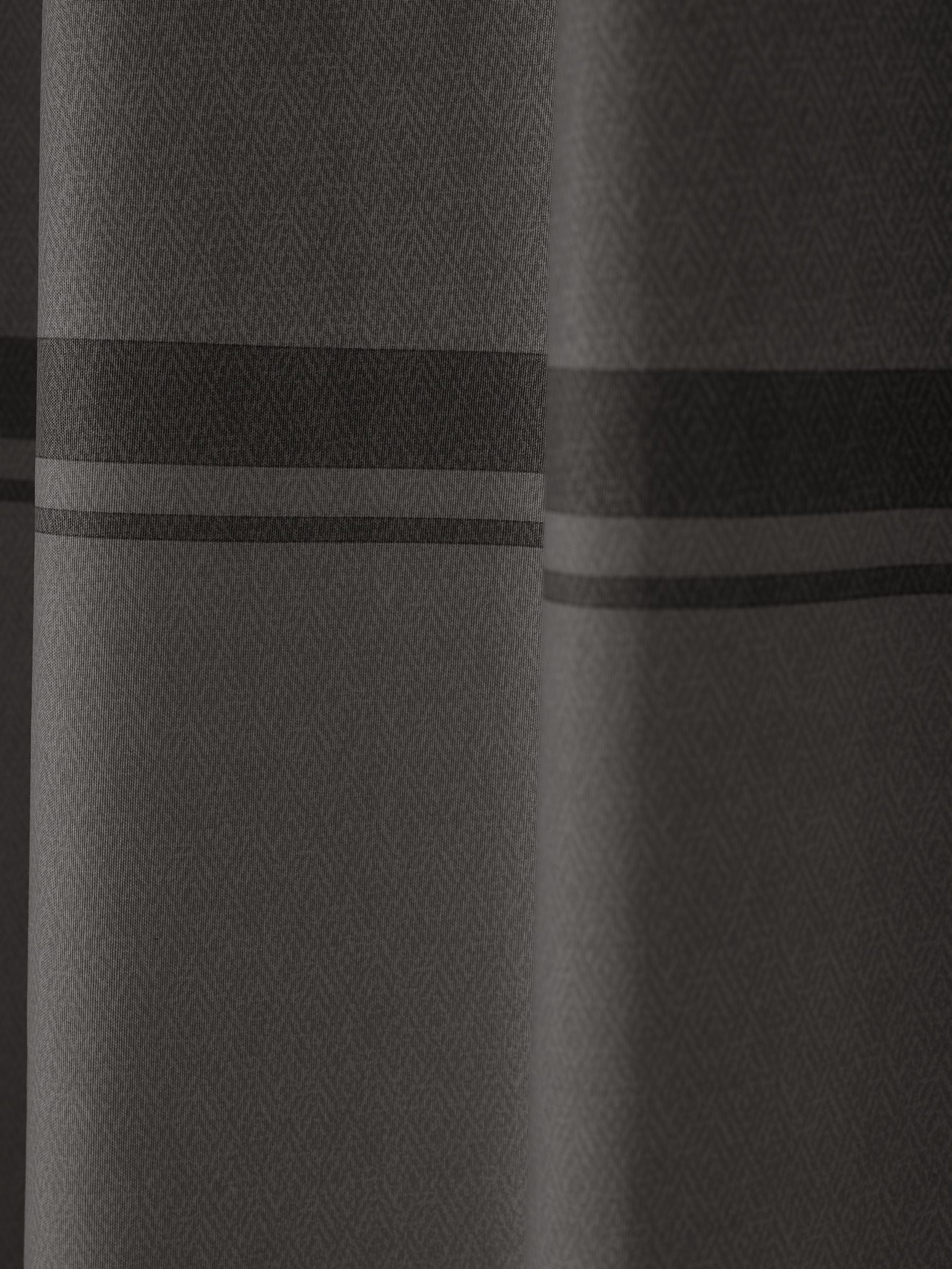 CATHERINE LANSFIELD Melville Lined Eyelet Curtains - Grey - Image 3
