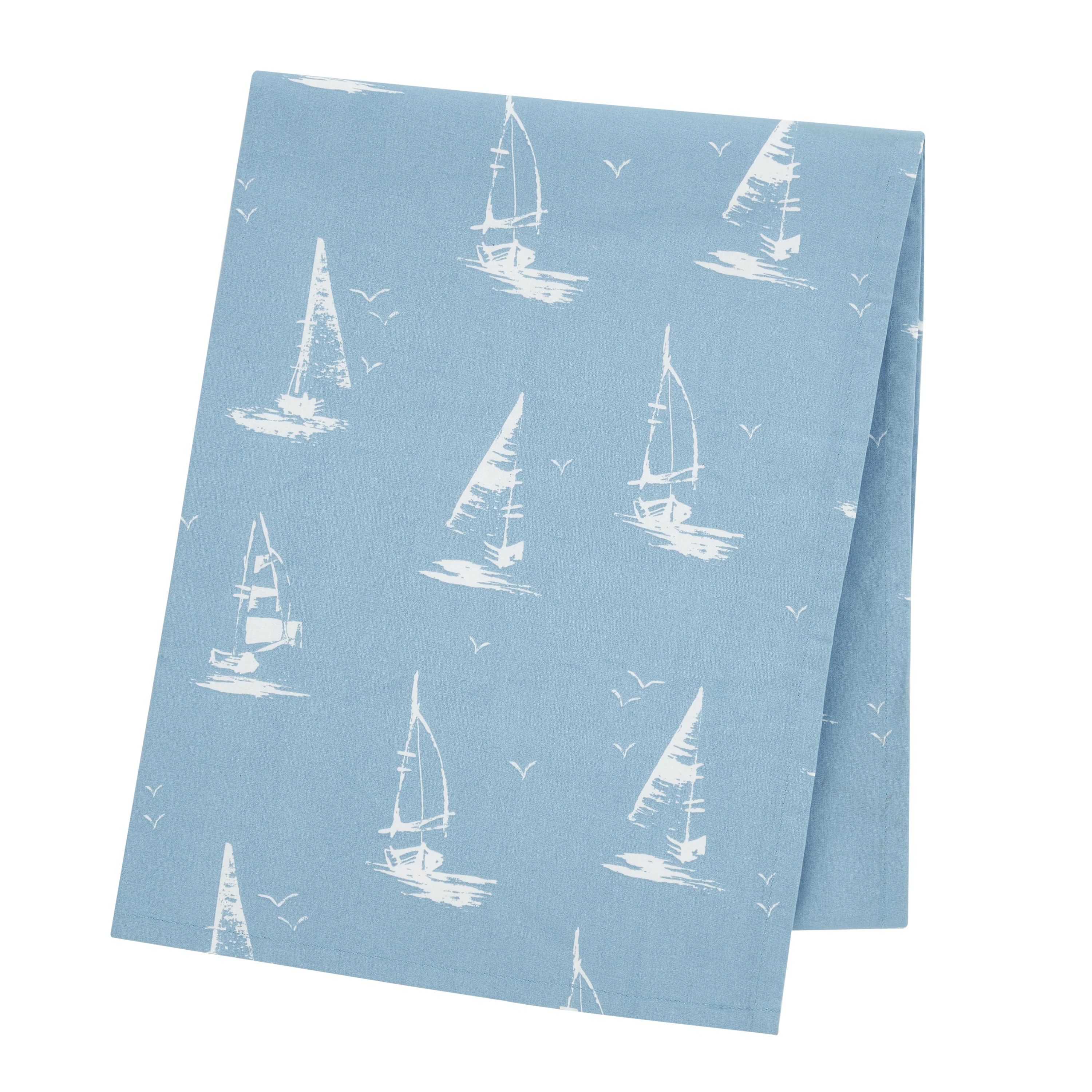 CATHERINE LANSFIELD Salcombe Boats Table Cloth 137x229cm - Blue - Image 3