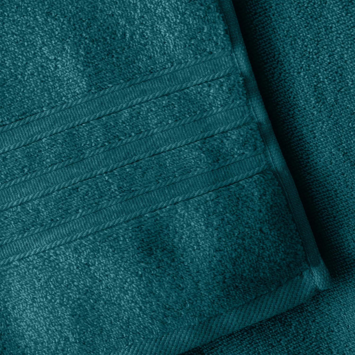 CATHERINE LANSFIELD : Zero Twist Cotton Towel - Teal (Available in 3 Sizes) - Image 3