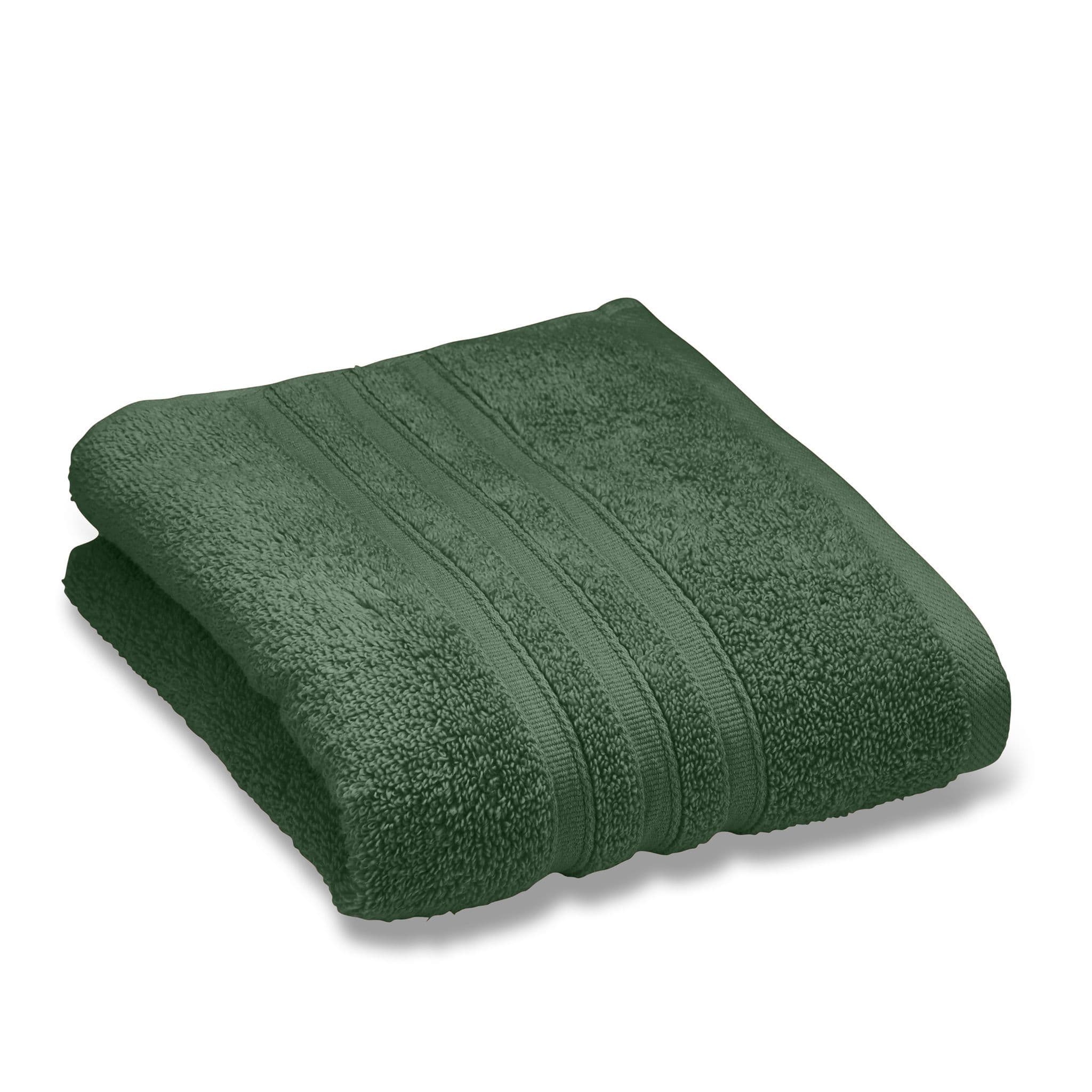 CATHERINE LANSFIELD : Zero Twist Cotton Towel - Dark Green (Available in 3 Sizes) - Image 3