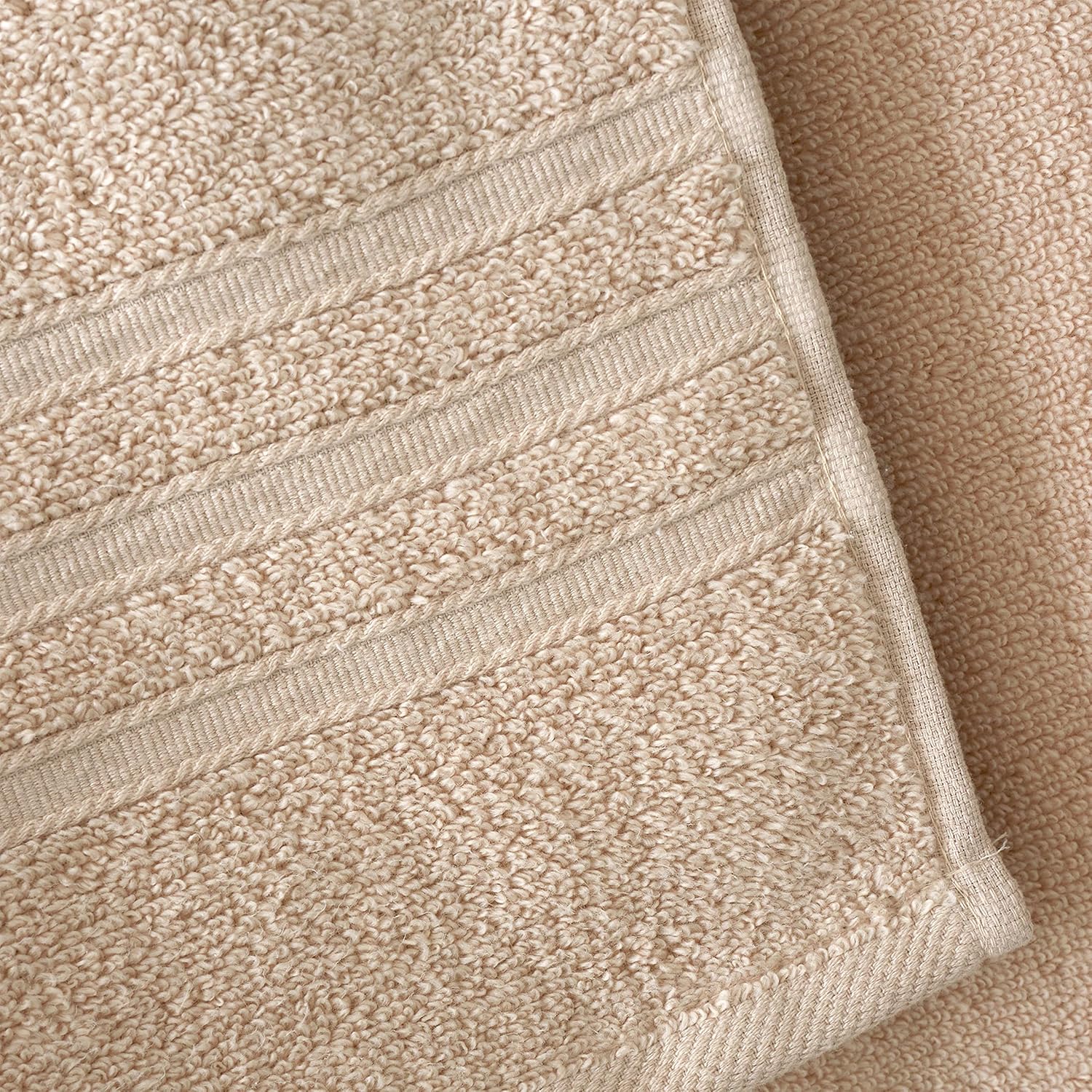 CATHERINE LANSFIELD : Zero Twist Cotton Towel - Natural (Available in 3 Sizes) - Image 5