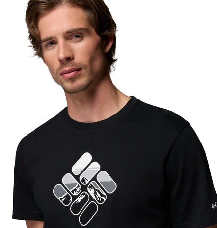 COLUMBIA Men's CSC Seasonal Graphic Tee - Black - Image 3