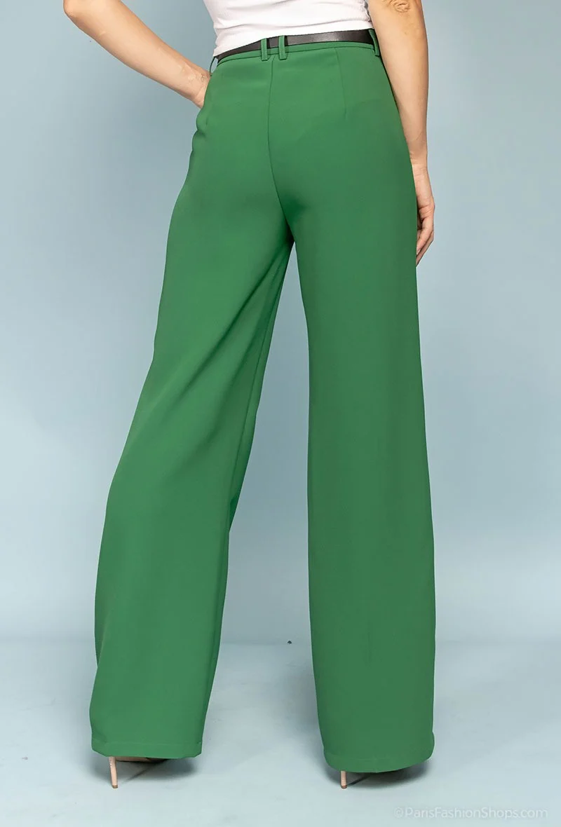 COPE CLOTHING : Tailored Trousers - Green - Image 4