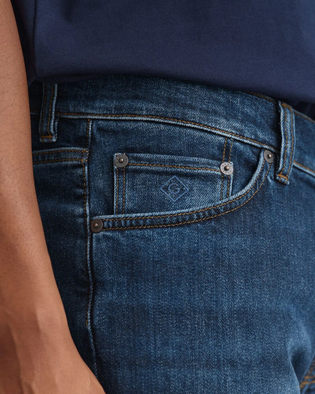 GANT : Hayes Slim Fit Jean - Image 4