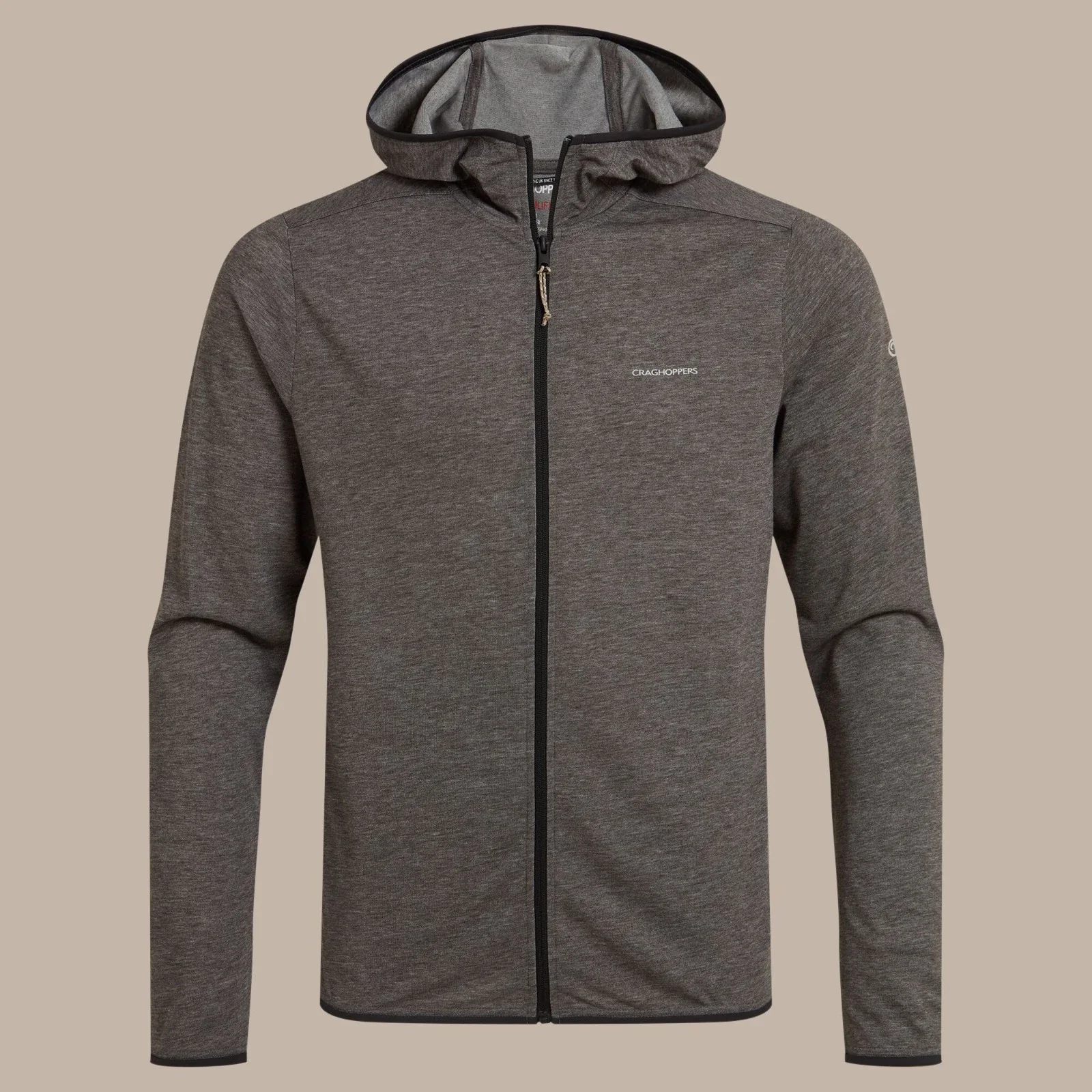 CRAGHOPPERS Men's NosiLife Deft Full Zip Hooded Top - Black - Image 5