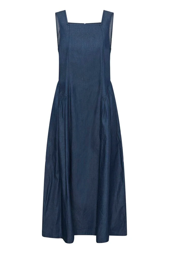 CULTURE Mone Michelle Long Dress - Dark Denim - Image 6