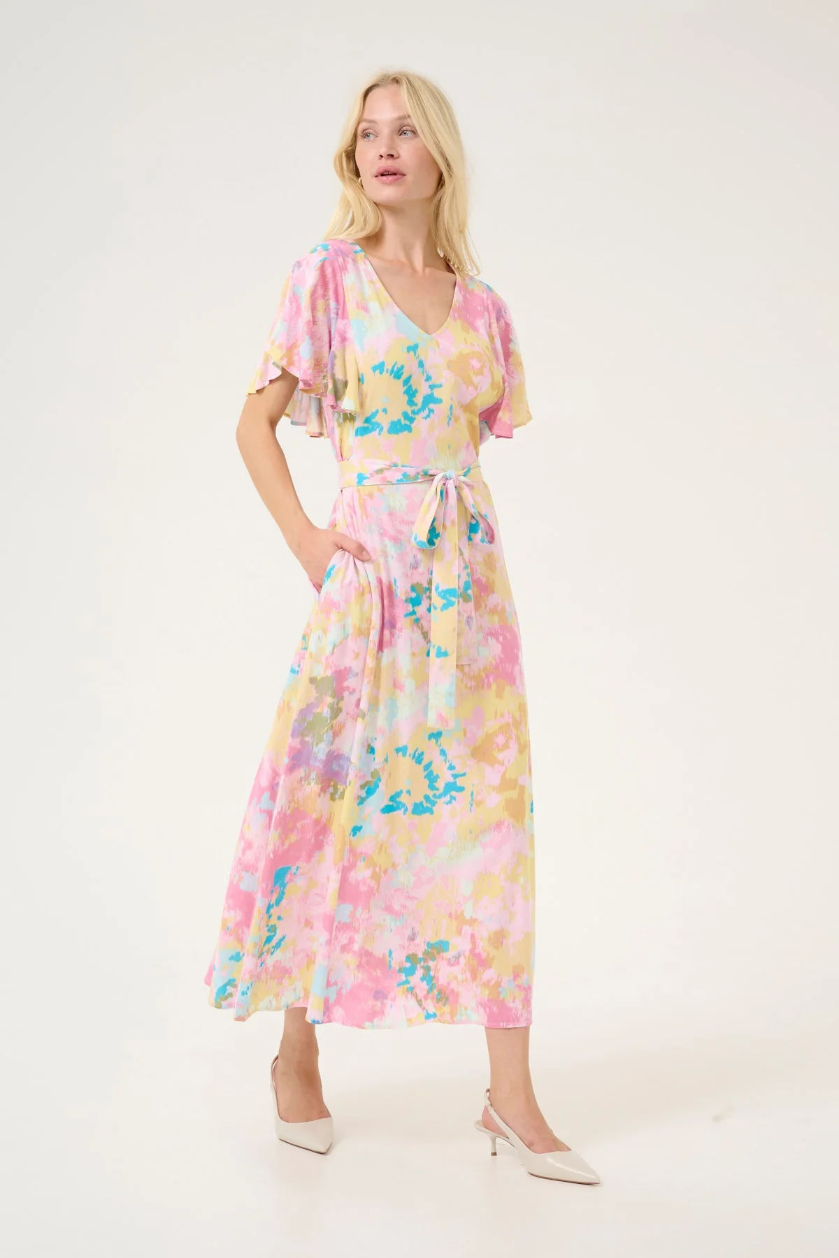 CULTURE Valerie Pastel Printed Dress
