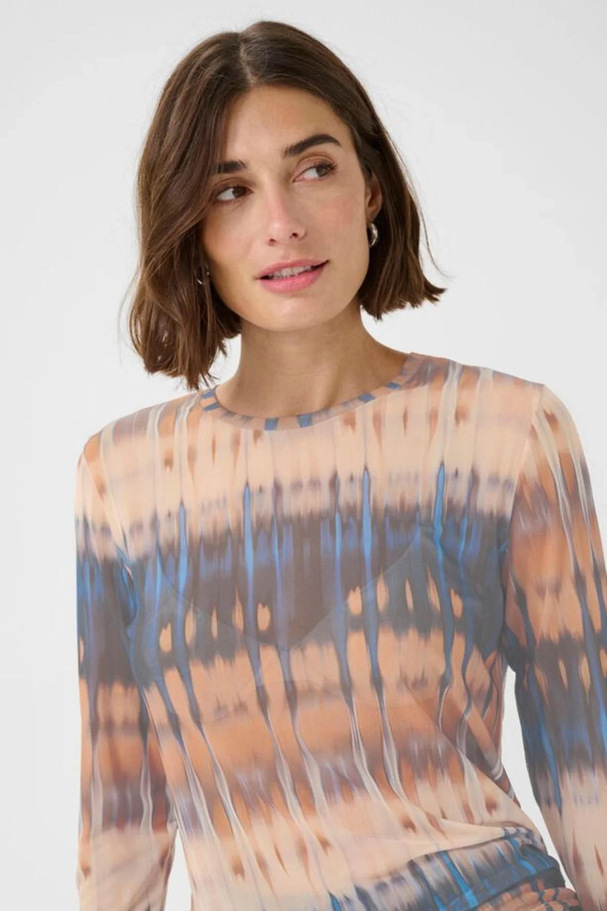 CULTURE Melida Print Transparent Top - Image 2