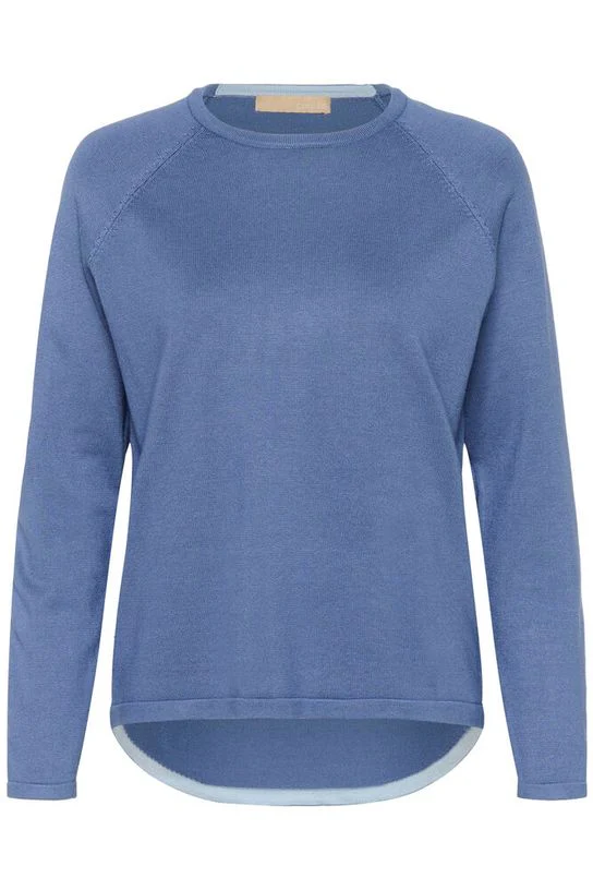 CULTURE Annemaire Solid Jumper - Bijou Blue - Image 2