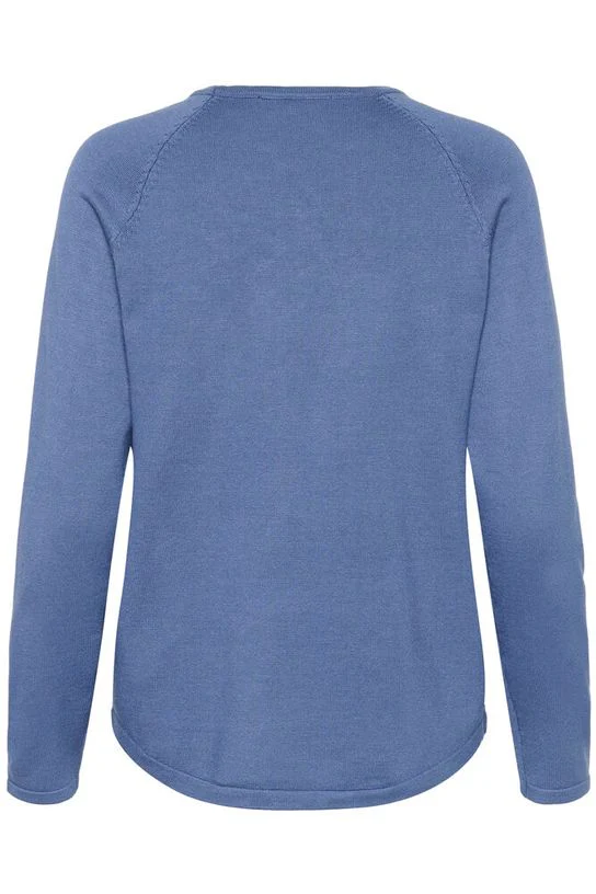 CULTURE Annemaire Solid Jumper - Bijou Blue - Image 4