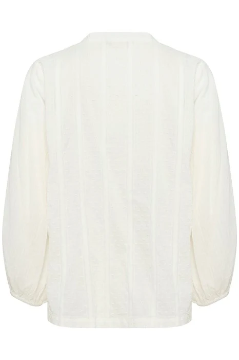 CULTURE Amilla Lace Shirt Blouse - Cream - Image 3
