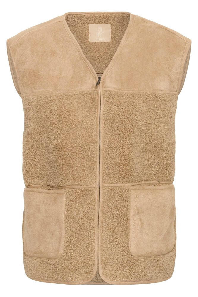 CULTURE Benedicta Teddy Waistcoat - Dune - Image 4