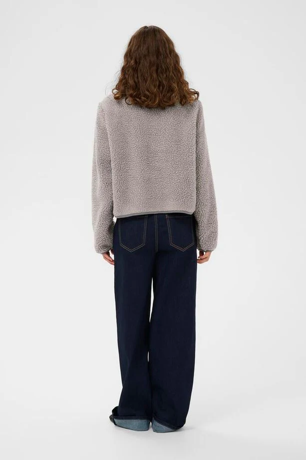 CULTURE Catina Teddy Jacket - Grey - Image 6