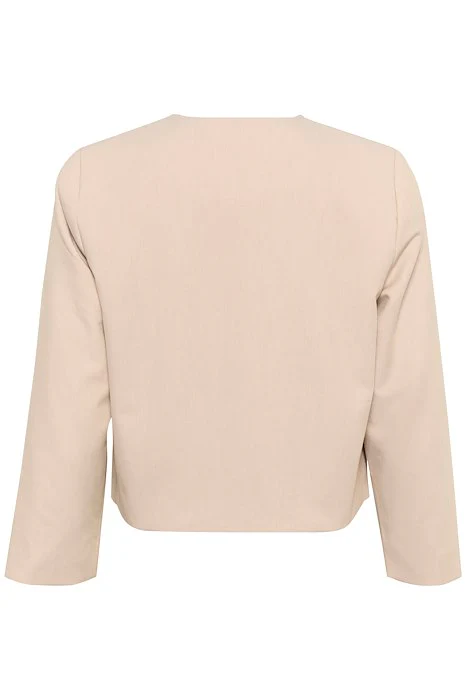 CULTURE Alayna Cropped Blazer - Beige - Image 5