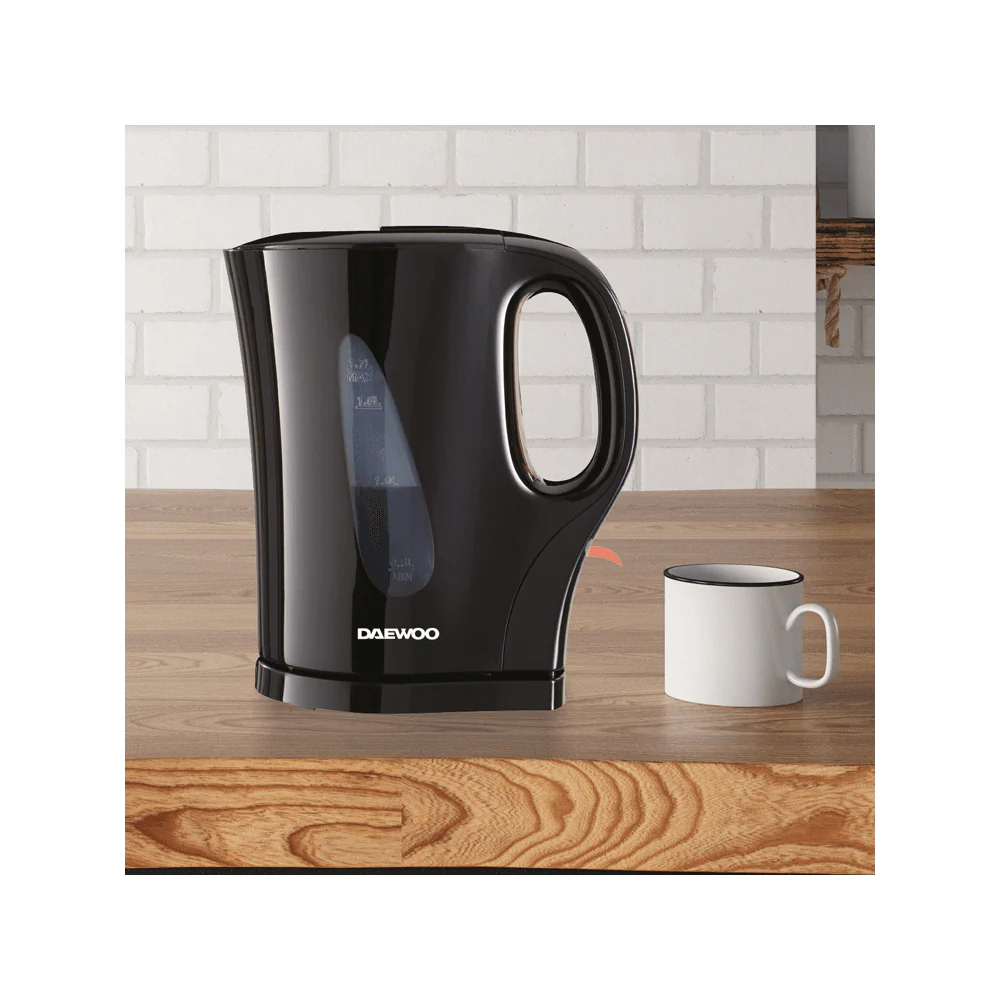 DAEWOO Essentials Plastic Kettle 1.7L - Black - Image 4