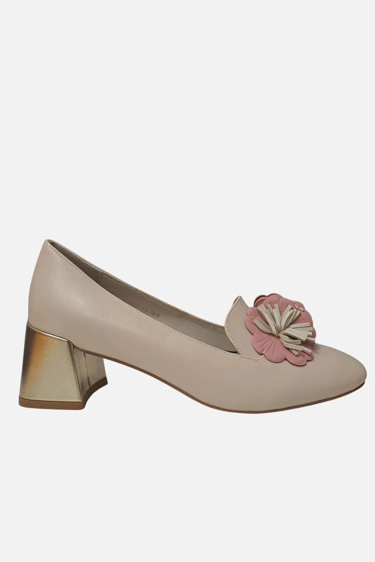 DANCING MATILDA Floral Detail Court Shoe - Natural - Image 2