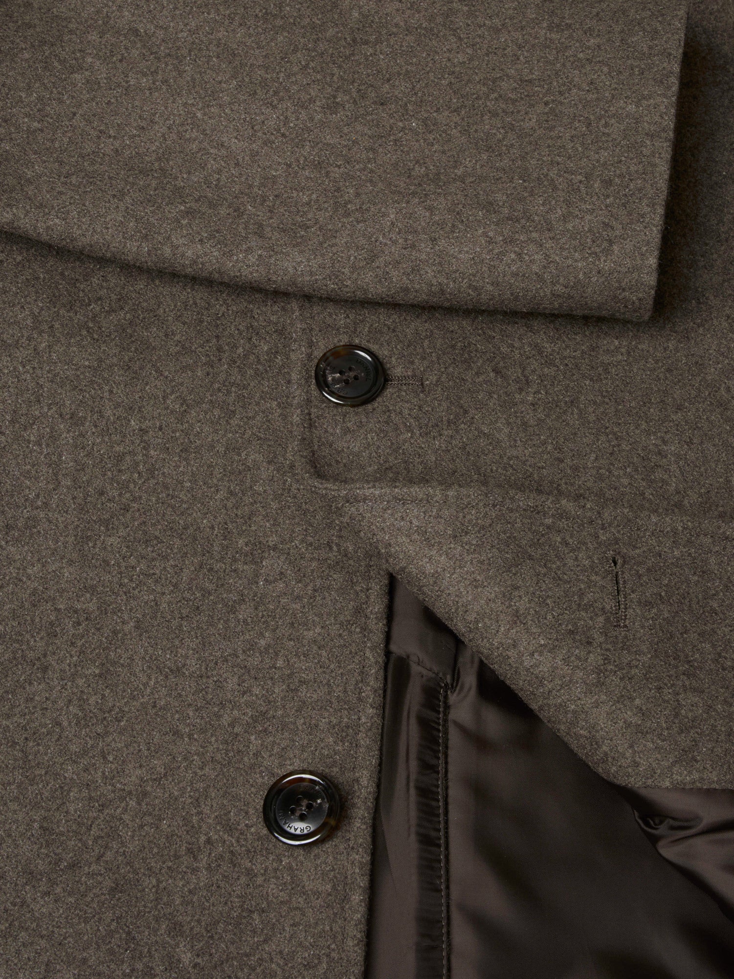 DANIEL GRAHAME Bales Tailored Coat - Taupe - Image 3