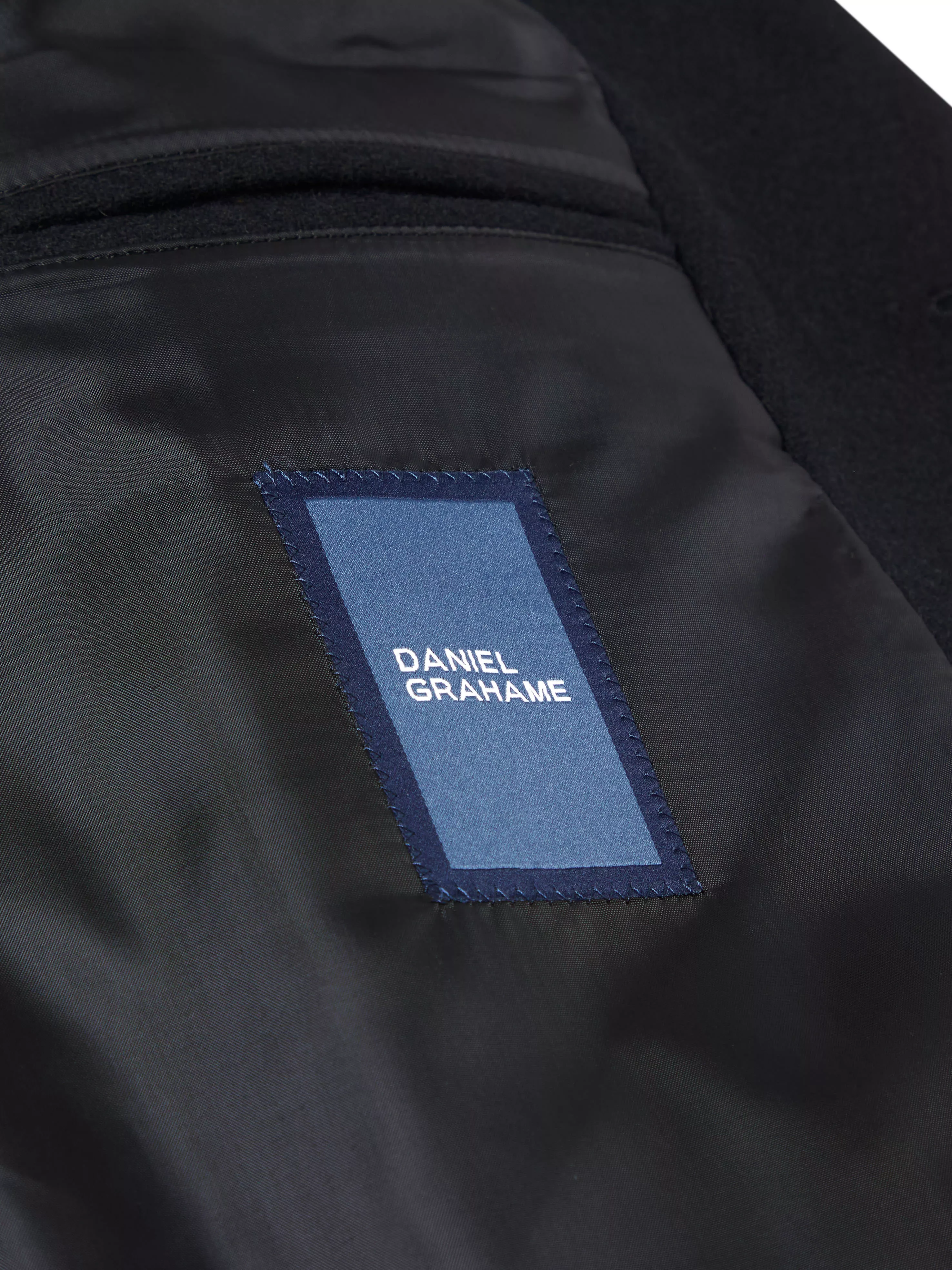 DANIEL GRAHAME Osbourne Tailored Coat - Black - Image 4