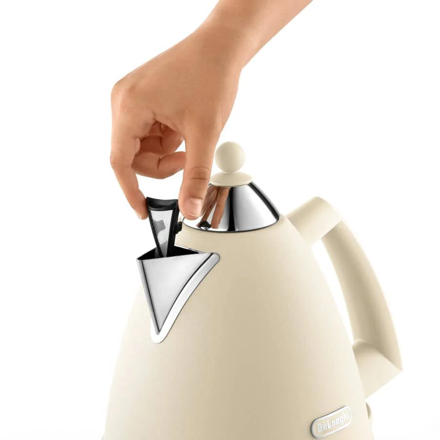 DeLONGHI : Argento Flora Kettle - Beige - Image 2