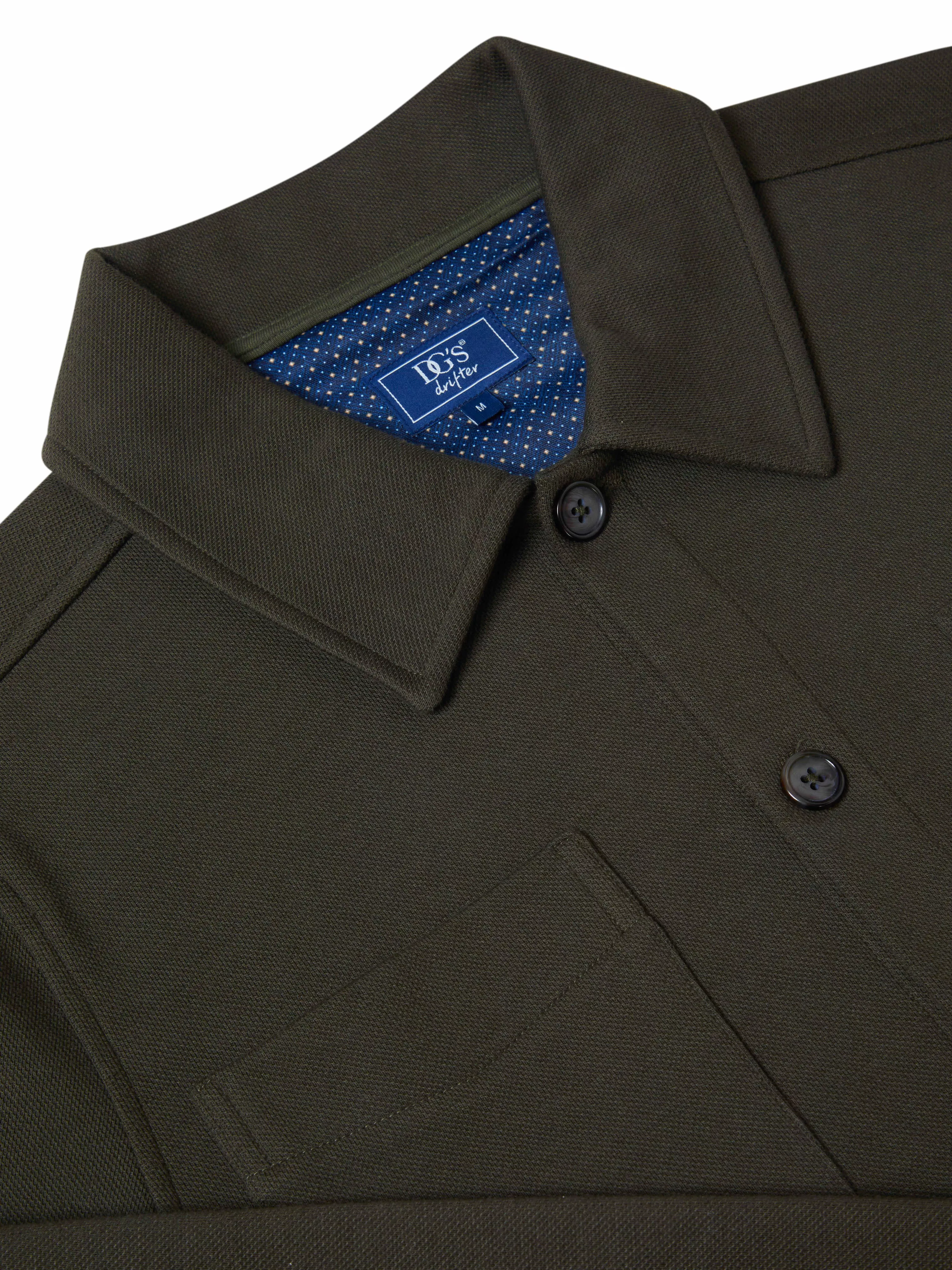 DG'S DRIFTER Casual Overshirt - Khaki - Image 2