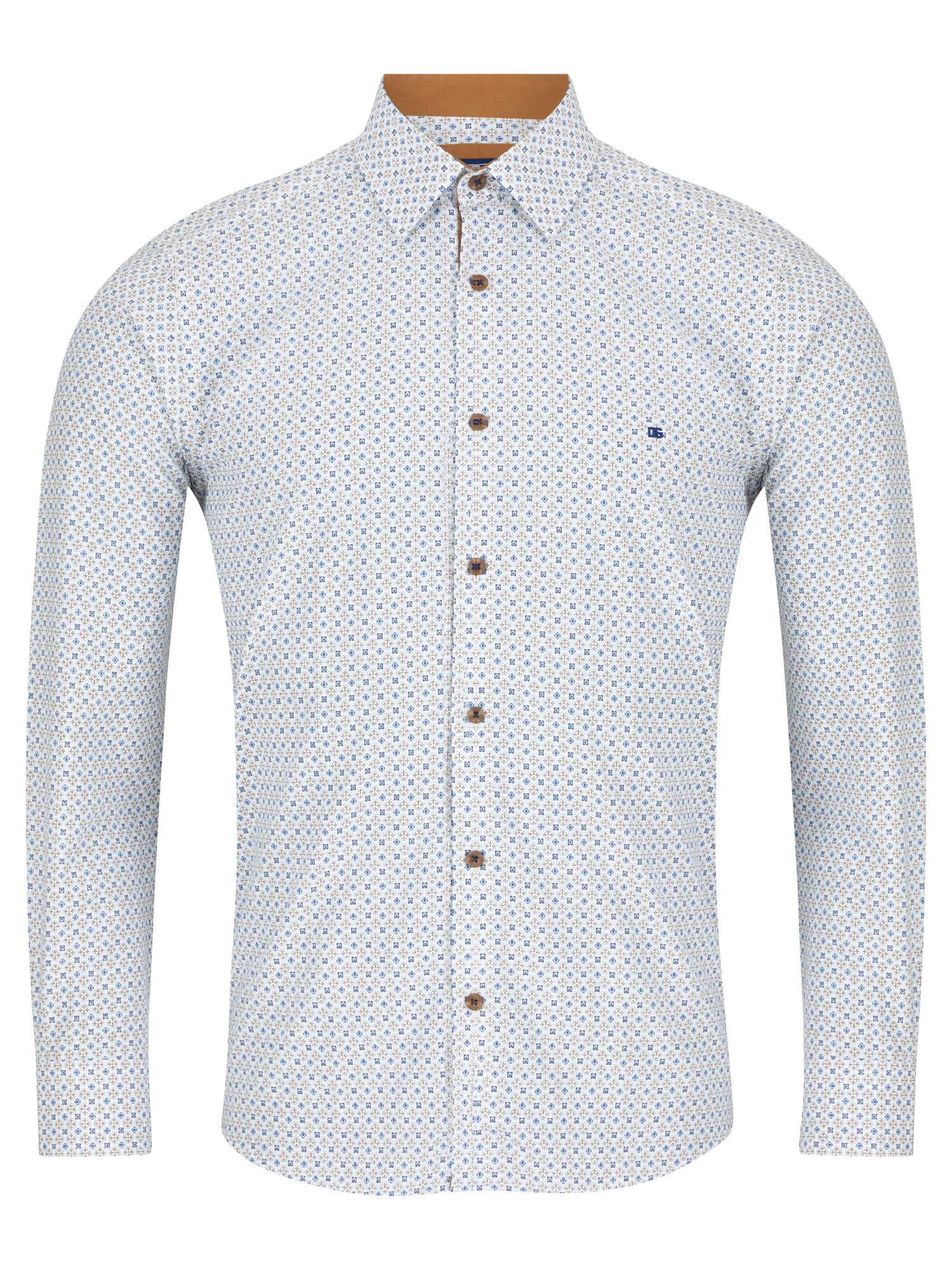 DG'S DRIFTER Geneva Long Sleeve Casual Shirt - Tan