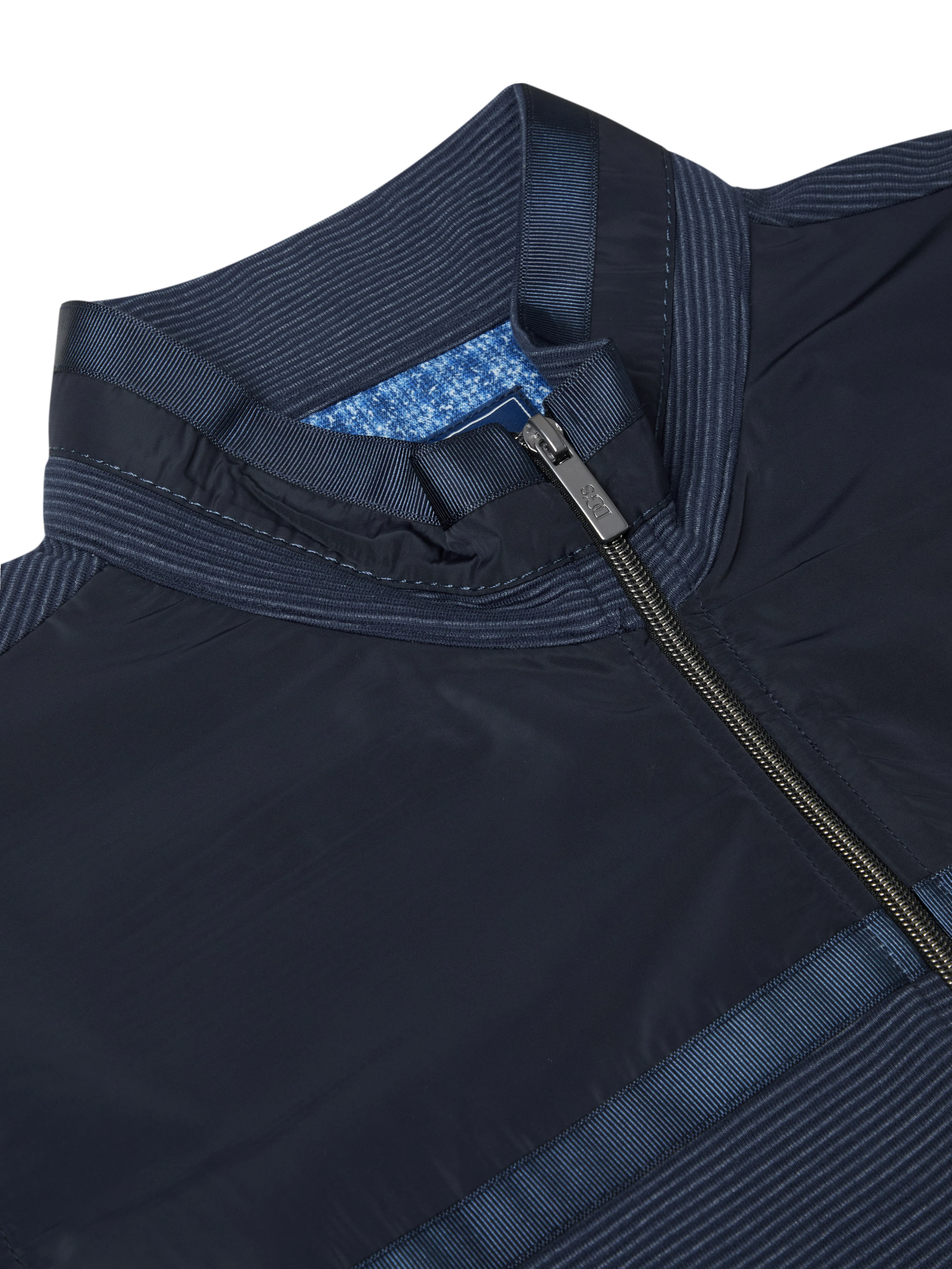 DG'S DRIFTER Long Sleeve Casual Full Zip Sweatshirt - Blue - Image 2