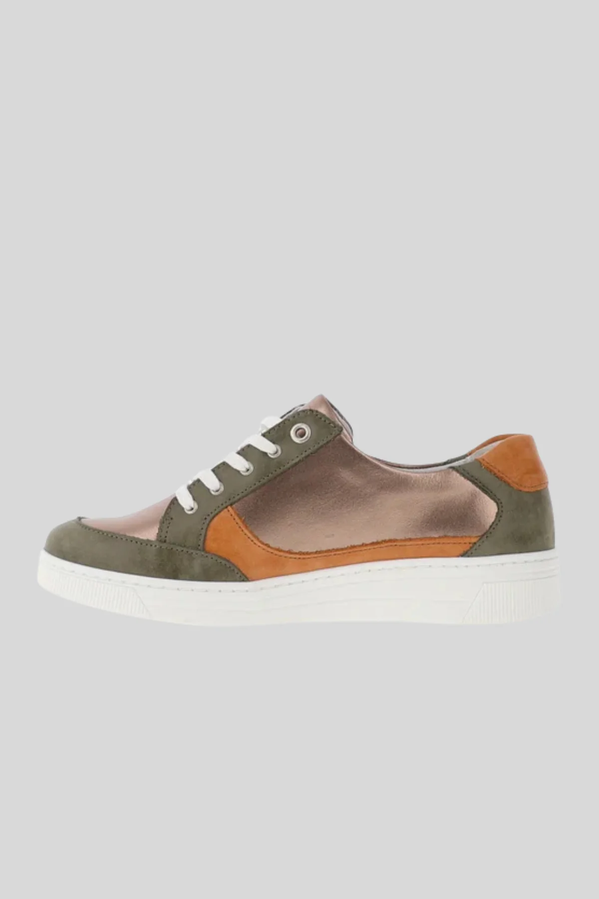DUBARRY Women's Suave Joy Metallic Panel Shoe - Olive - Image 3