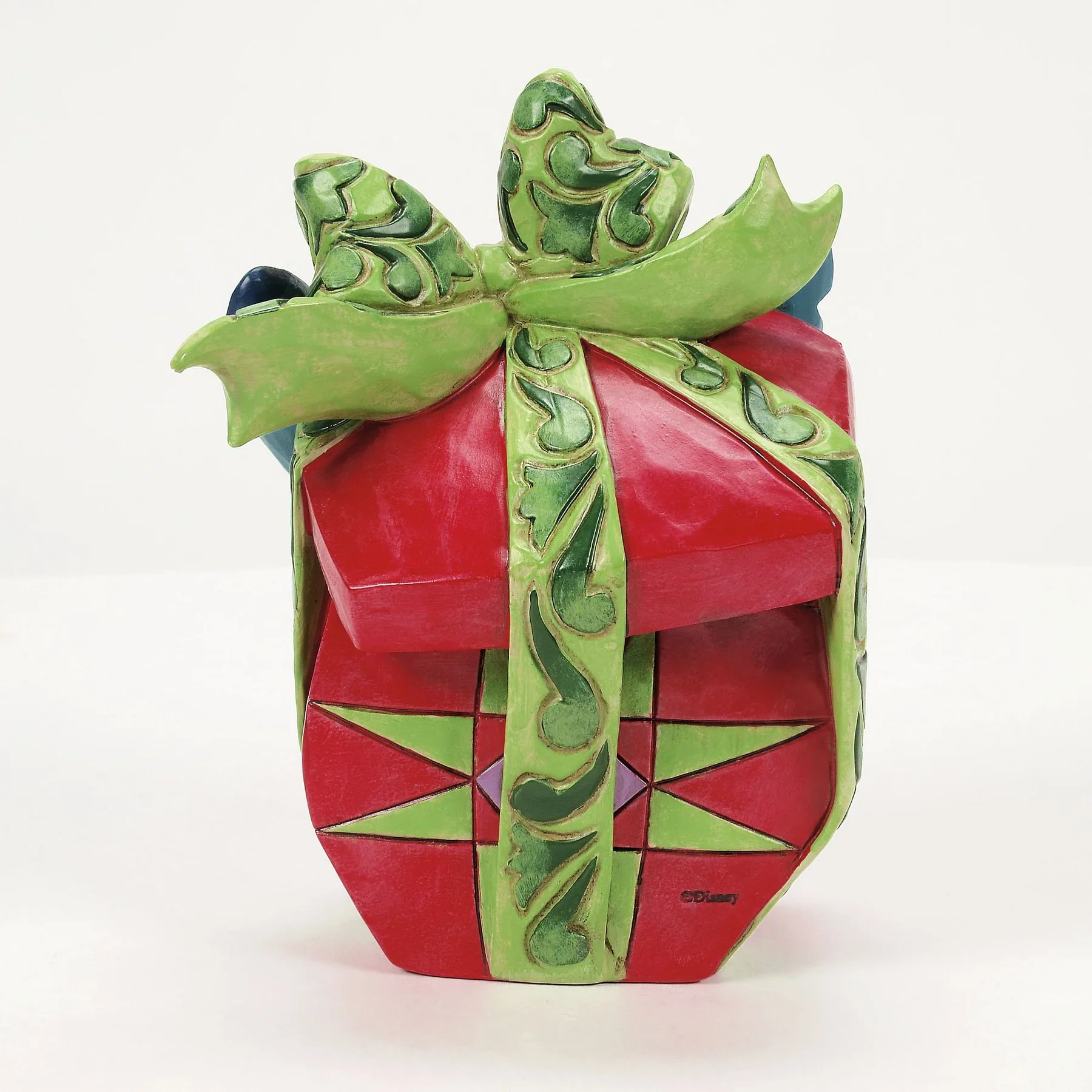 ENESCO Stitch Tearing Christmas Present Figurine by Jim Shore 12.5cm - Image 3