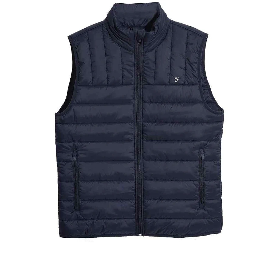 FARAH Arsenal Wadded Gilet - Navy